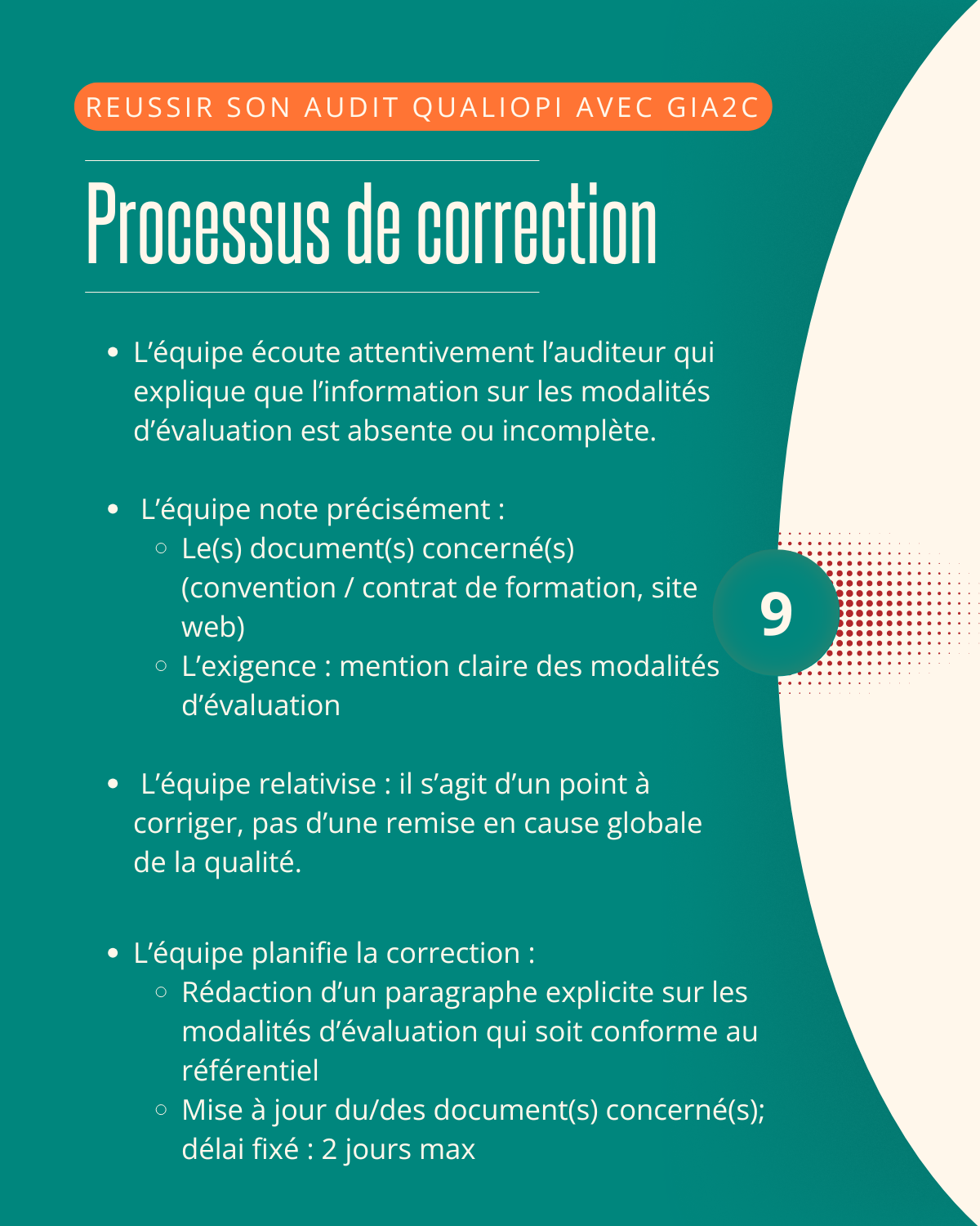 Oups. On a été audités. On a eu une  non-conformité