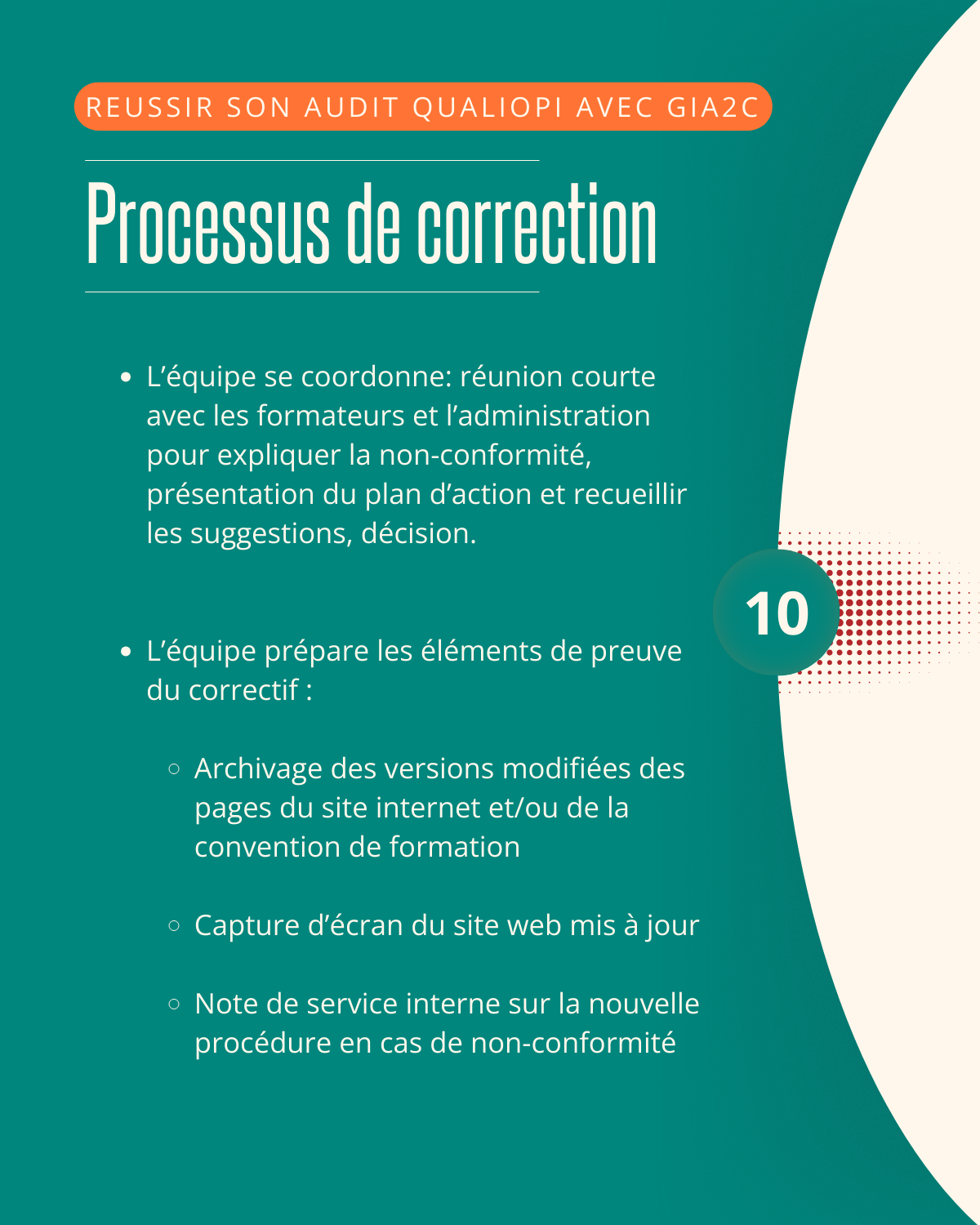 Oups. On a été audités. On a eu une  non-conformité