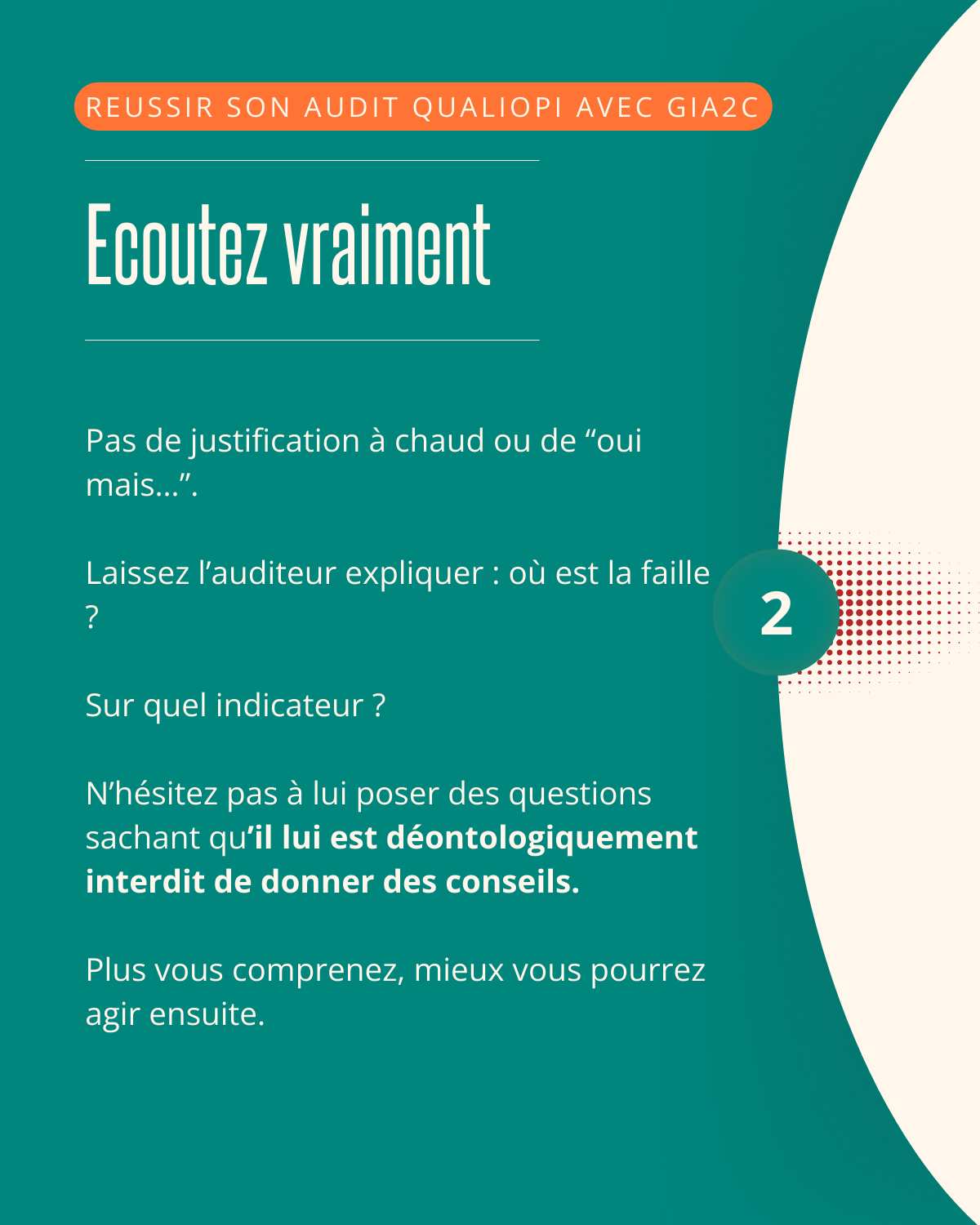 Oups. On a été audités. On a eu une  non-conformité