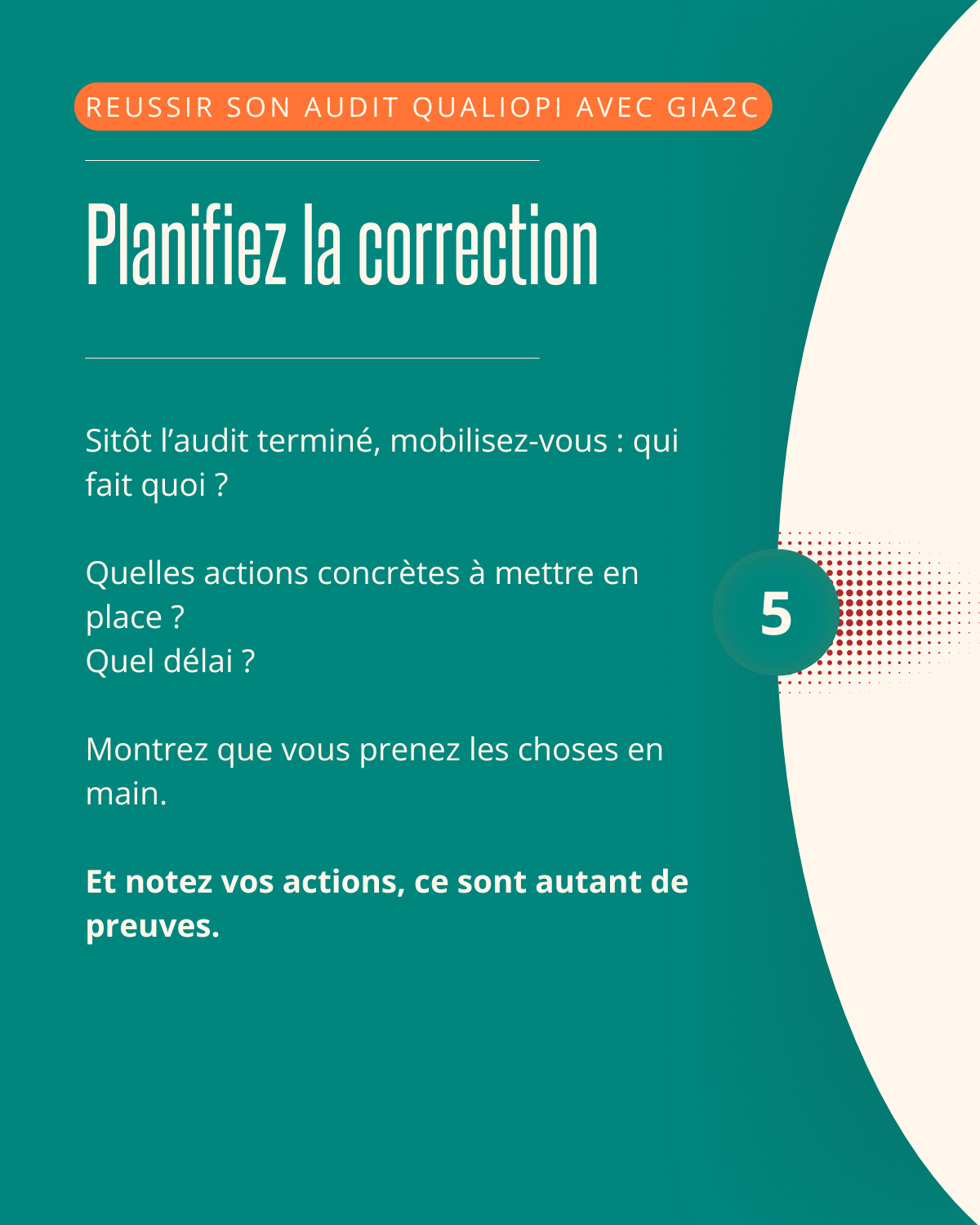Oups. On a été audités. On a eu une  non-conformité