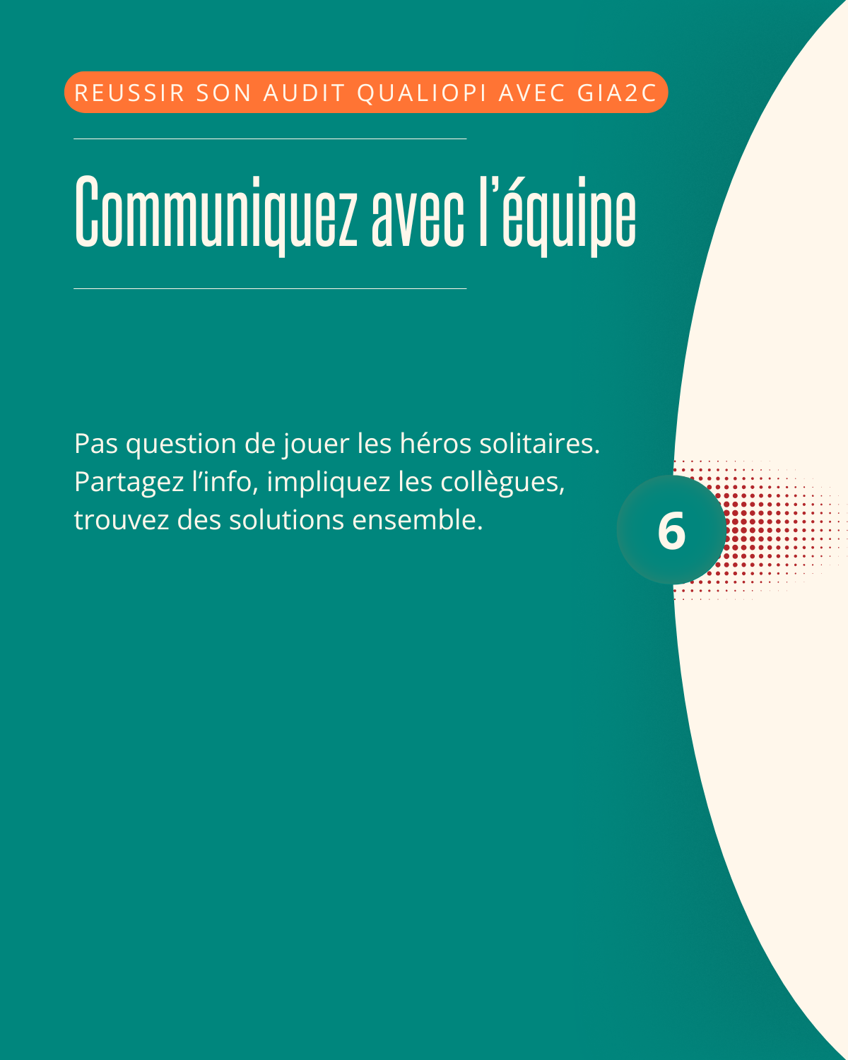 Oups. On a été audités. On a eu une  non-conformité