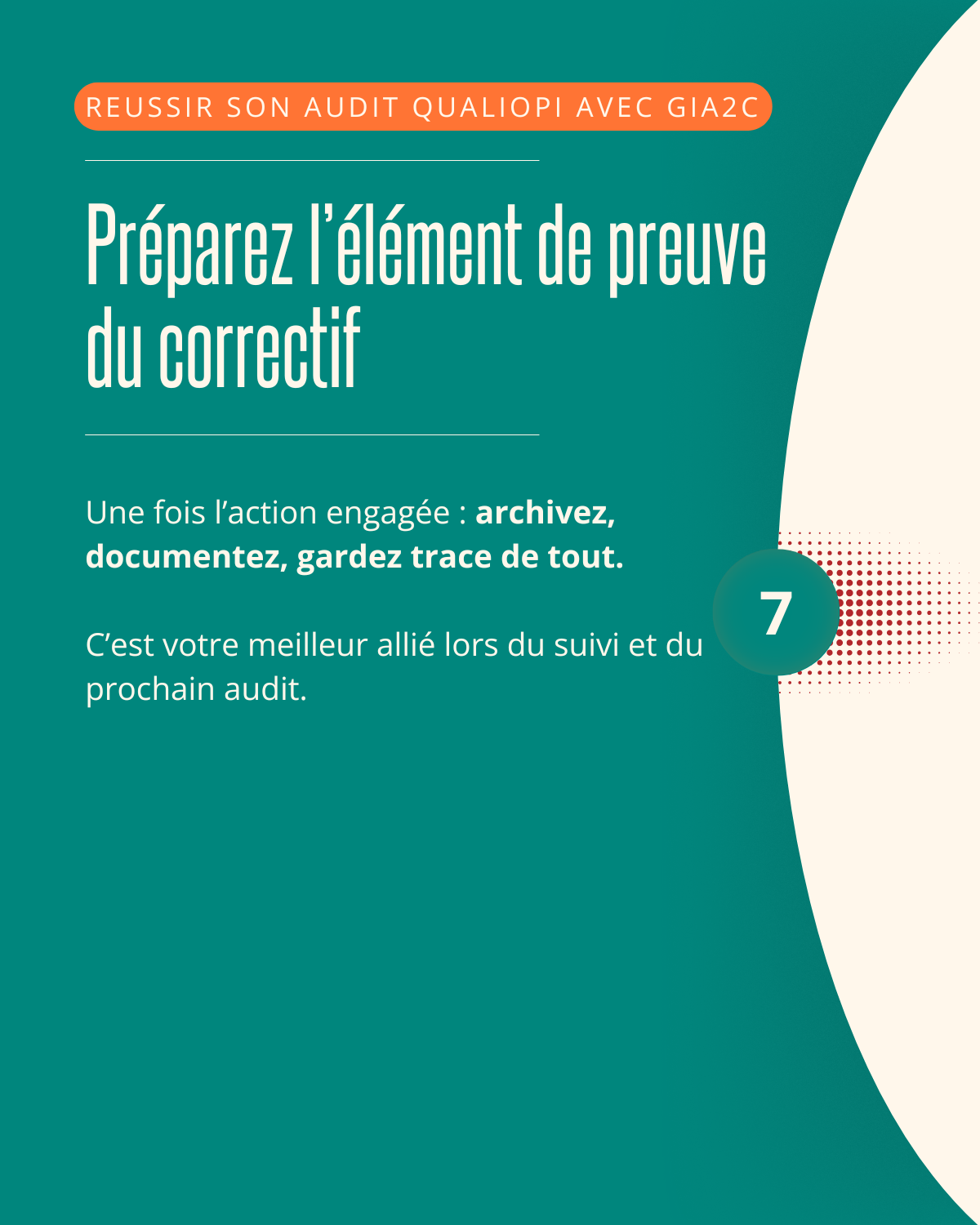 Oups. On a été audités. On a eu une  non-conformité